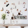 Runtoo Chef Kitchen Wall Art Stickers Wine Food Cooking Quotes