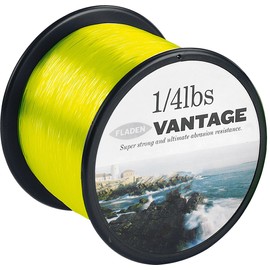 FLADEN VANTAGE PRO Bulk 1/4lb Spools of Extra Strong Monofilament Sea Fishing Line (YELLOW FLUORO) - comes in 15, 20, 30 & 50lbs (30lbs - 386m - 0.55mm)