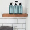 3 Pack Shampoo Bottle Pump Dispenser, 500ml Empty Plastic Soap