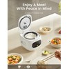 COMFEE' Mini Rice Cooker 4 Cups Cooked/2 Cups Uncooked, Portable