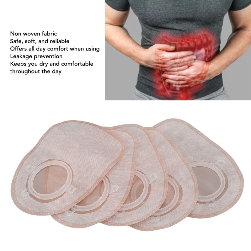 10pcs Colostomy Bag Leakage Proof Non Woven Fabric Ostomy Pouches