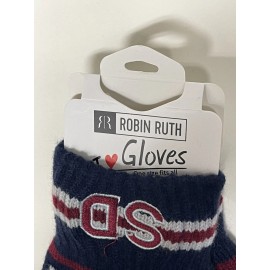Robin Ruth New With Tags Robin Ruth South Dakota Winter Gloves  Navy Blue / Maroon Warm G2
