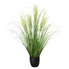 3ft/35in Artificial Plants Outdoor Indoor,Fake Onion Grass In Pot