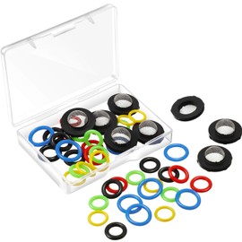 48 Pieces O-Ring Power Pressure Washer Kit 6 Sizes Sealing Stainless Steel Filter for Power Pressure Washers, Pump, Hose, Gun, Wand and Lance