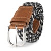Indicode Unisex different belt, 40 mm wide, metal belt buckle