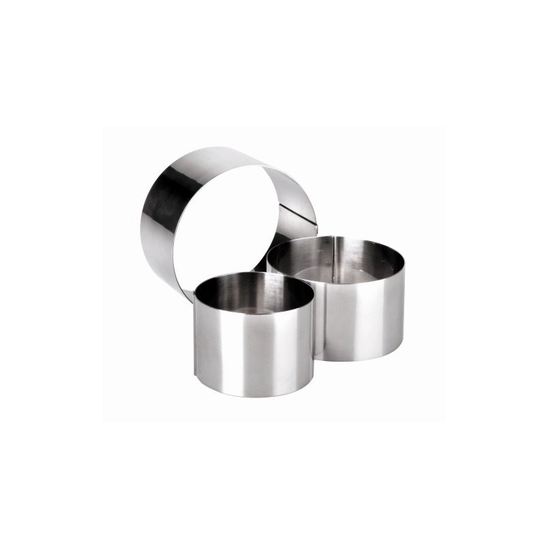 Ibili Clasica Dessertring rund, 10 cm Durchmesser, 6 cm Höhe,