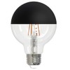 Bulbrite 776835 10-Pack 5W LED G25 2700K Filaments Half Black