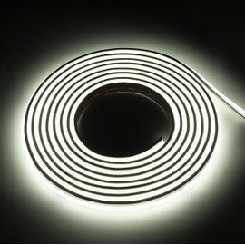 pcningled 32.8 Feet LED Strip Lights 110 Volts LED Lights Outdoor Waterproof IP67 Adhesive Flexible Cuttable Tape Lighting with Plug 240 LEDs/m 6000K Cold White (Cold White, 32.8ft)