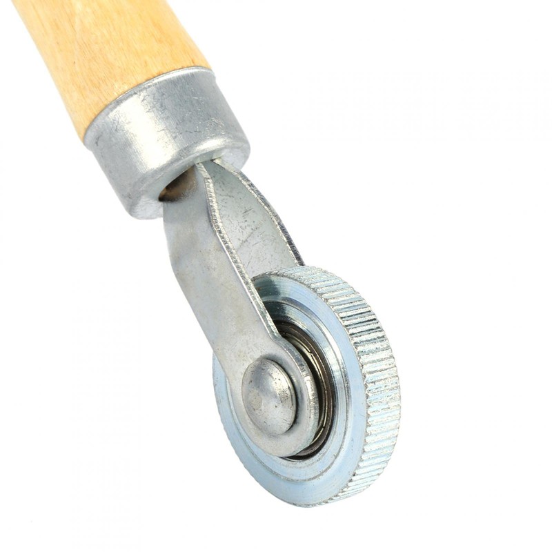 Tire Patch Roller, Wooden Handle Repair Tube Stitch Puncture Patch