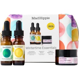 Mad Hippie Skin Care Gift Set for Women - Vitamin C Serum, Vitamin A & Triple C Night Cream + 4 Pillow Packs, Holiday Gift Set, Natural Skin Care Products, Cruelty-Free (7 Piece Set)