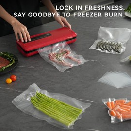 [2024 Q4] 8" x 12" Vacuum Sealer Bags, 200 Count – Ideal for Food Storage, Sous Vide, and Meal Prep, Keep Food Fresh and Nutrients, Wevac Lite