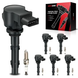Torchbeam UF535&NGK95983 Set of 6 Ignition Coils and Spark Plugs Compatible with C350, E350, R350, ML350, C300, GL550, GLK350, S550, E550, CLS550, GL450, C230, C280, CLK350, SLK350, SL550, CLK550