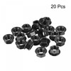 sourcing map M10 Serrated Flange Hex Lock Nuts, Carbon Steel
