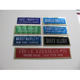 ENGRAVED PLATES 1 X 4 MADE TO ORDER 3 SIZES AVAILABLE custom plates upon request