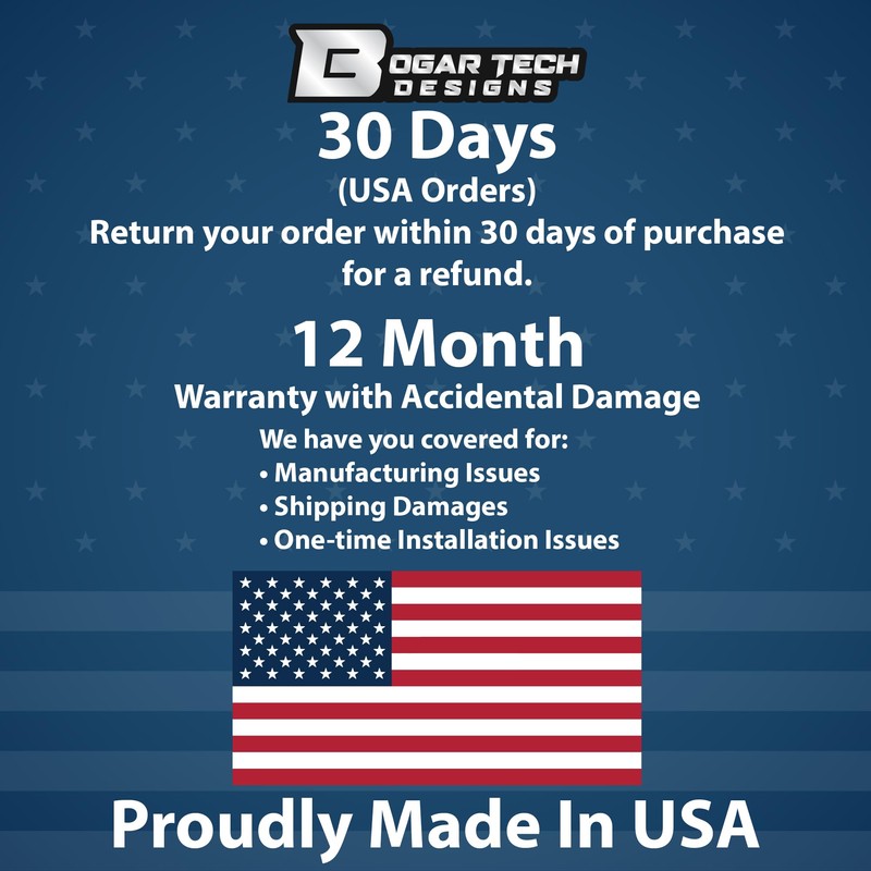 BOGAR TECH DESIGNS Full Headlight Taillight Tint Kit Cover Compatible