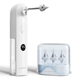 Water Powered Ear Cleaner - Ear Wax Removal Tool - Earwax Washer Lavage Kit - Safe & Effective Inner Ear Flusher Irrigation System - Electric Triple Jet Stream with 4 Pressure Settings