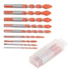 9Pcs Masonry Drill Bits Set Cemented Carbide Industrial Strength Carbide