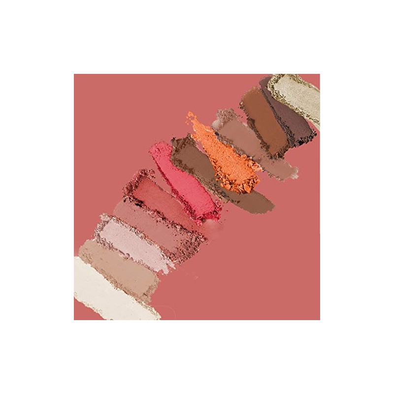 Paleta 12 Sombras Opacas y Metalicas, Roba Miradas, Peach, Paquete
