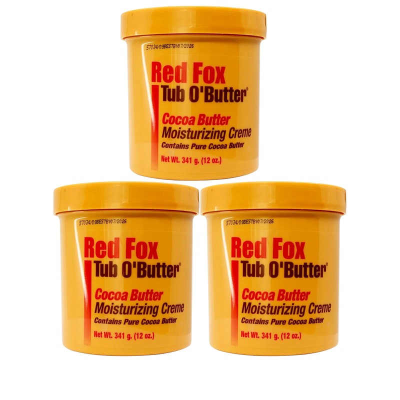 Red Fox Tub O' Butter Cocoa, Moisturizing Creme 10.5 oz