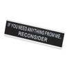 PATIKIL Funny Nameplate, 8"x2" Novelty Desk Sign Plaque Aluminum Desk