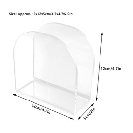 Napkin Holder, Clear Upright Acrylic Napkin Storage Holder Tabletop Tissue Box Dispenser for Table, Dinner, Kitchen, Bathroom, Restaurant, Bar