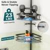 Dicasser Corner Shower Caddy - Tension Pole Rod Organizer, Floor