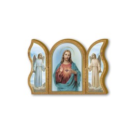 Fratelli Bonella | Triptych Devoational Made of Jesus Wood 6 x 9 cm | Made in Italy