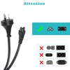 Cloverleaf Cable IEC-C5 3 Pin Mains Plug to IEC C5