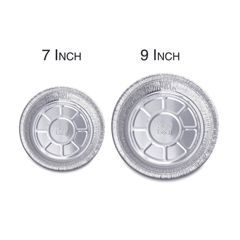(60 Pack) Premium 7-Inch Round Foil Pans with Board Lids