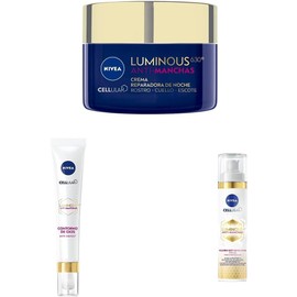 NIVEA Cellular Luminous630 Anti-Manchas Crema facial Reparadora de Noche para Mujer (50 ml) + Cellular Luminous630 Anti-Manchas (15 ml) + Cellular LUMINOUS630 Anti-manchas (40 ml)