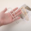Pack of 2 Hair Pins Large Metal U-Shaped Hairpin Hair