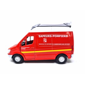 PLAYJOCS GT-8155 FURGON SAPEURS- POMPIERS Metal Car, Toy for Children and Collectors
