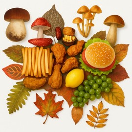 Gersoniel 180 Pcs Autumn Parchment Paper Leaves 8.7 x 4.3 In Thanksgiving Fall Maple Leaf Cheese Board Mushroom Charcuterie Board Cheese Leaves for Festival Party Table Decorative Serving(Autumn)