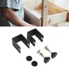 Set of 2 Drawer Front Mounting Clamps, Cabinet Front Hardware