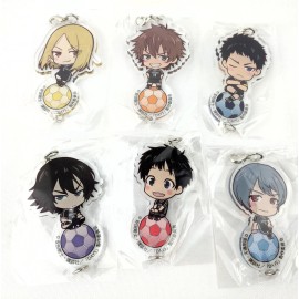 Bandai Lot Of 6 Soccer Anime DAYS Acrylic Mascot 2.5" Inches Chaining Keychains
