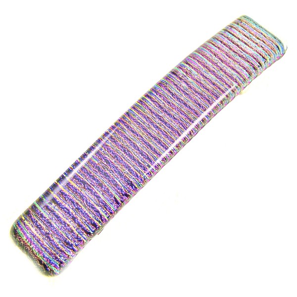 Dichroic Glass Hair Barrette - Large 3.5" / 90mm -