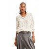 Desigual Women's Pullover_Lucca Sweater, White, XL