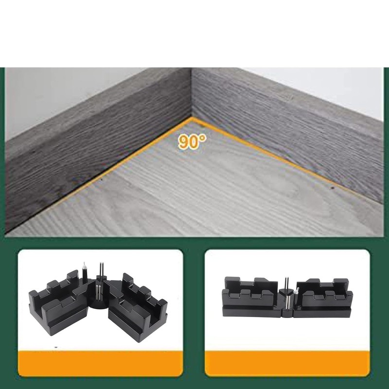 Precision Miter Angle Cutting Tool, 2 in 1 ABS Black