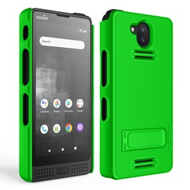 Wireless PROTECH Case Compatible with Sonim XP10 (XP9900), Protective Shell Case with Kickstand and Screen Protector (Lime Green)