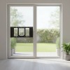 Cat Door Window Accessory Aluminum Frame Adjustable High Transparency Glass