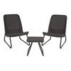 Keter Rio 3 Piece Resin Wicker Patio Furniture Set with
