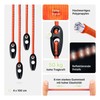 Set of 4 Tension Ropes for Attaching Warning Boards, Rubber
