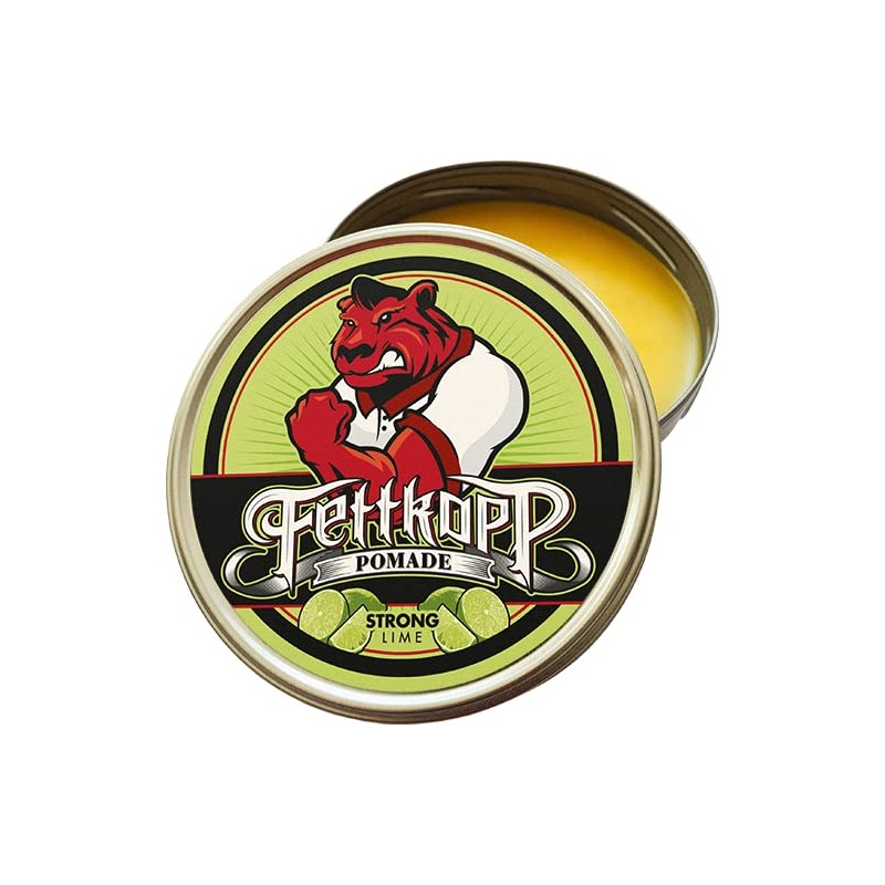 FETTKOPP POMADE Strong Lime - Limette Pfefferminze- RocknRoll/Rockabilly/Pschobilly (99g)