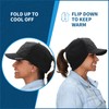 TrailHeads Women's Winter Ponytail Hat | Trucker Hat with Drop