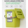 Small Trash Can with Lid Mini Kitchen Hanging Trash Can