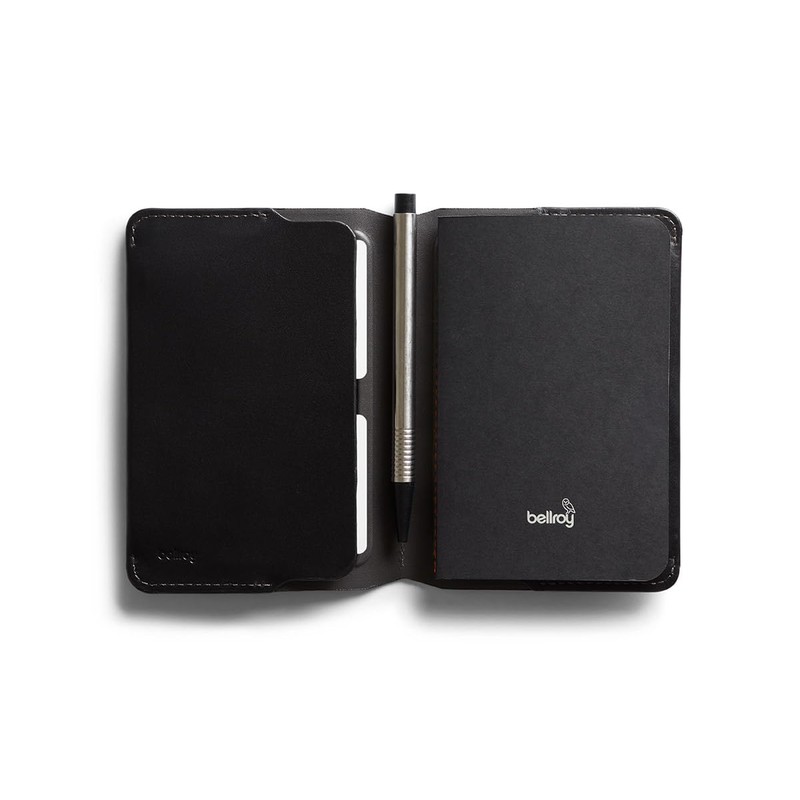 Bellroy Notebook Cover (Leather Folio for Notebook) - Black