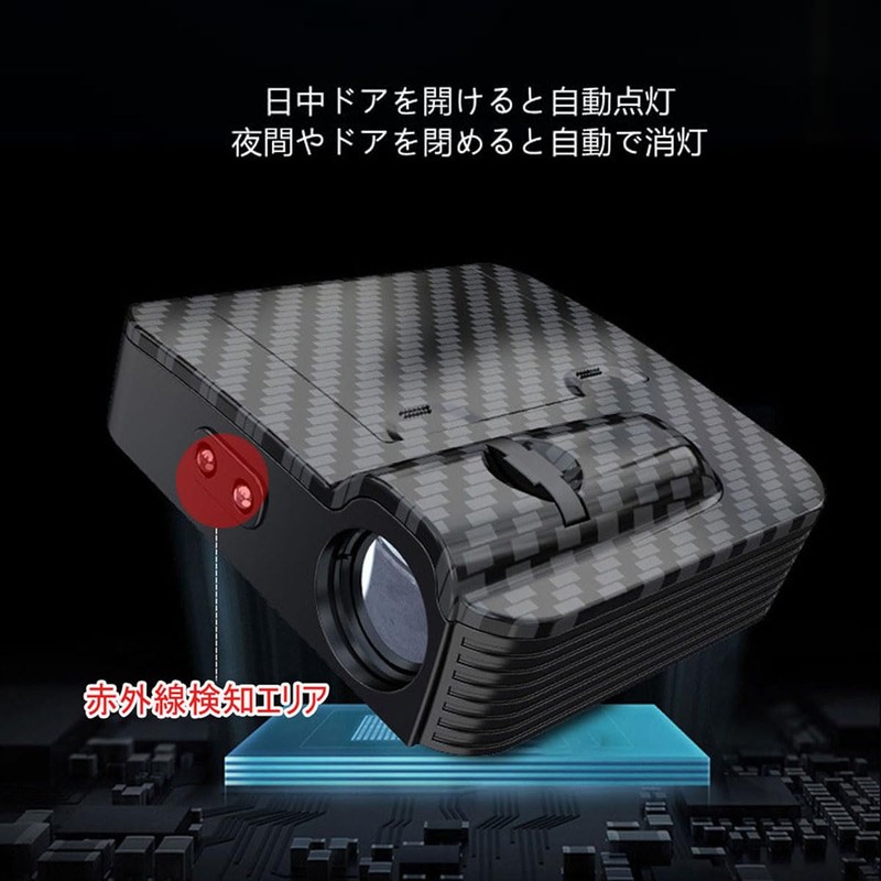 Yaoperfor Set of 2 Car Courtesy Lamp Automotive Universal Welcome