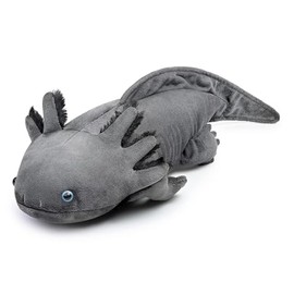 RLOMUTE Soft Axolotl Plush Toy - Cute Axolotl Pillow Realistic Ambystoma Animal Toy 51cm/20" Unique Ambystoma Plush Toy Model Doll Kids Gift (Grey)