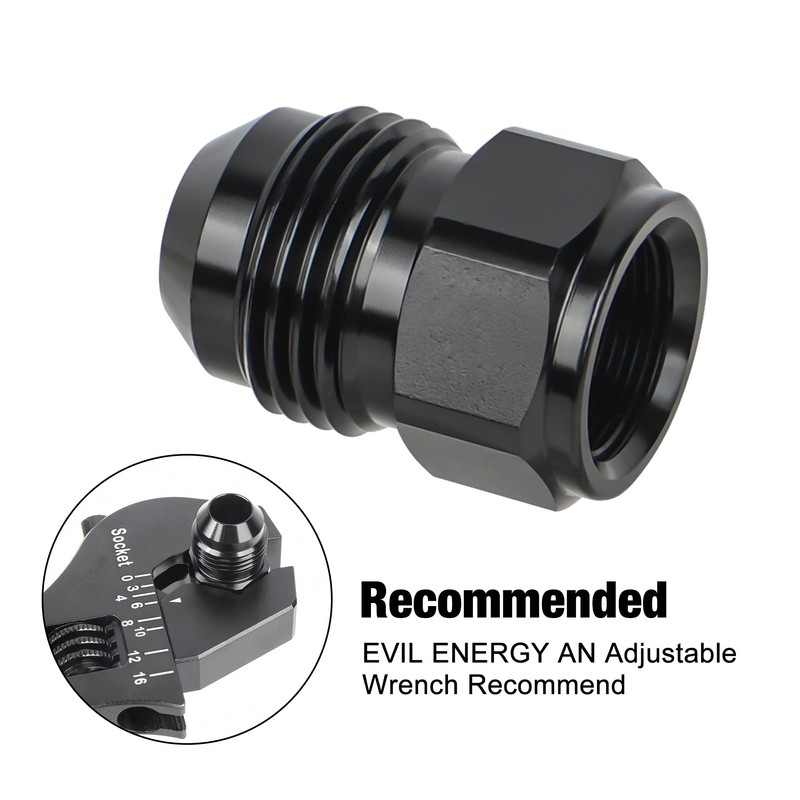 EVIL ENERGY 6AN Female to 8AN Male Flare Reducer Expander