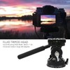 Fluid Tripod Head with Storage Case Plate, Handle, Panoramic Base,
